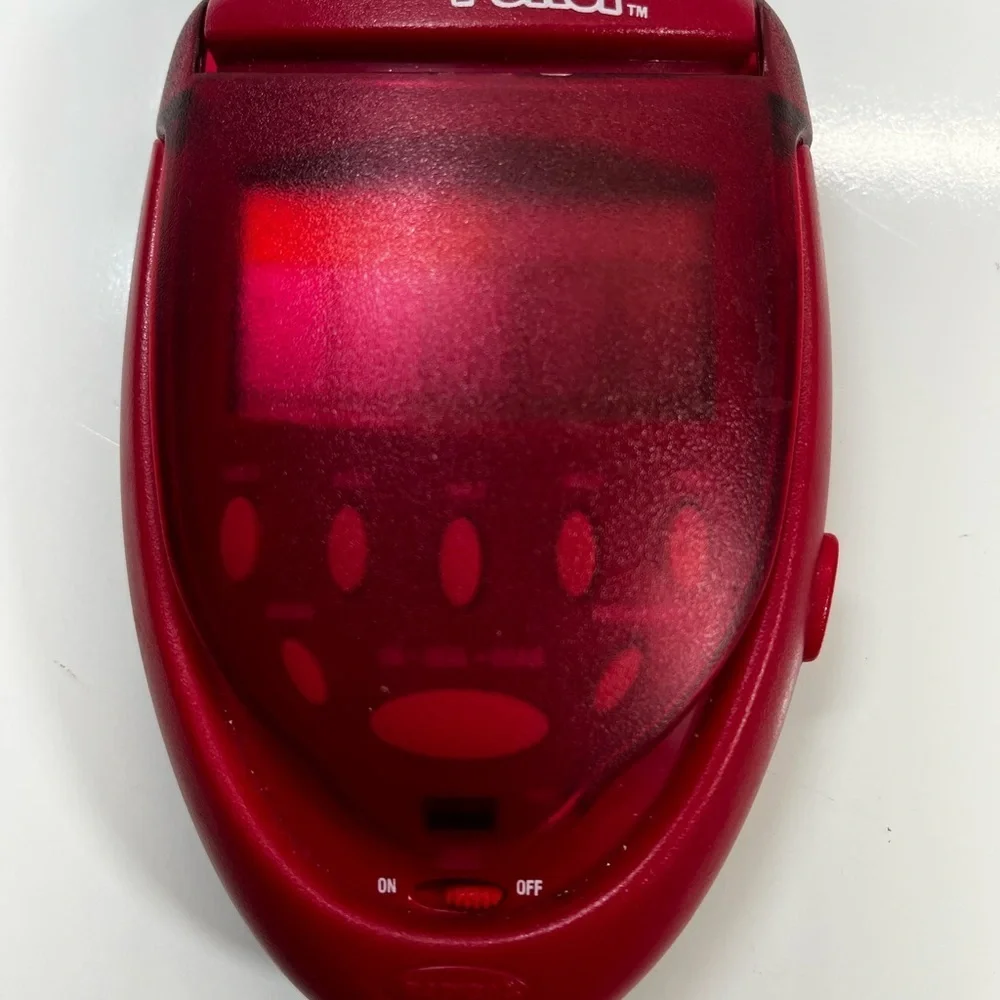 Red Lighted Poker Electronic Handheld Game - Radica 2003 -‎ Excellent Tested!